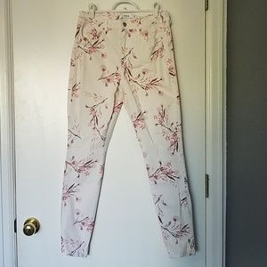 JustFab Floral Skinny Jeans - Size 28